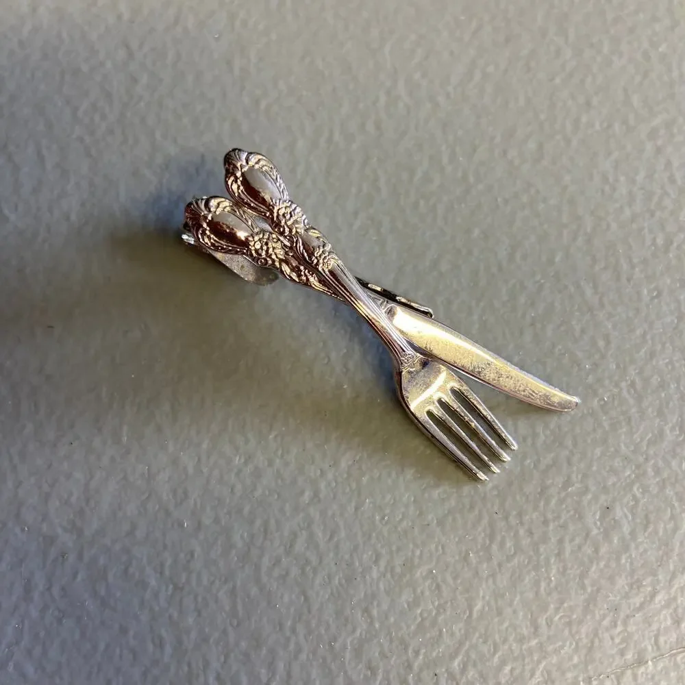 Cuff Links and Tie Clip Cooking Chef Style 03 Pieces Set